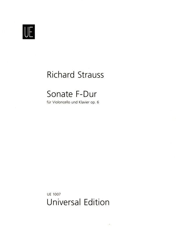Strauss - Sonata in F Major Op. 6 for Cello and Piano, Universal Edition