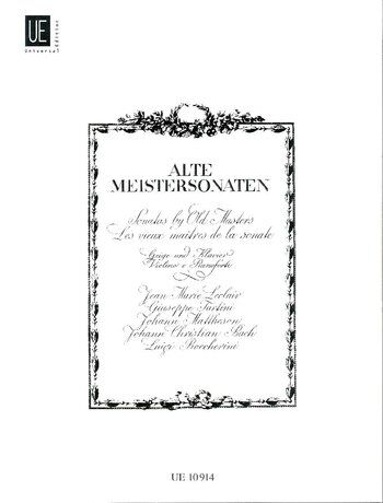 Sonatas by Old Masters for Violin/Piano - Leclair, Tartini, Mattheson, Bach, Boccherini, Grades 4-5, Universal Edition