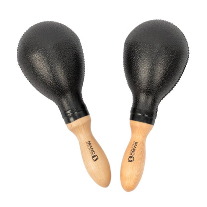 MANO PERCUSSION Black Oval shape maracas. Black.