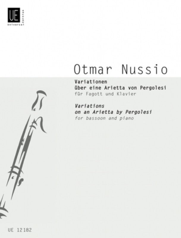 Variations On An Arietta By Pergolesi Bassoon Piano