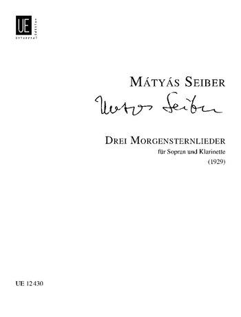 Seiber - 3 Morgensternlieder for Soprano/Clarinet, Universal Edition, 1 Page