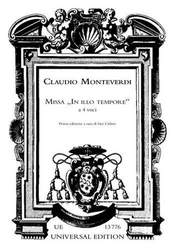 Monteverdi - Missa In Illo Tempore SATB/Basso Continuo Choral Score