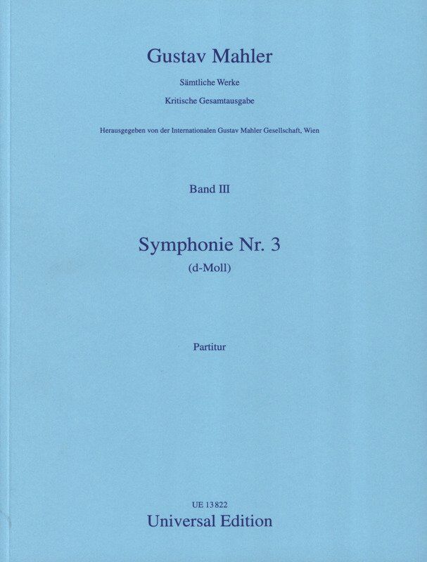 Mahler - Symphony No. 3 Full Score, Universal Edition, 1 Page