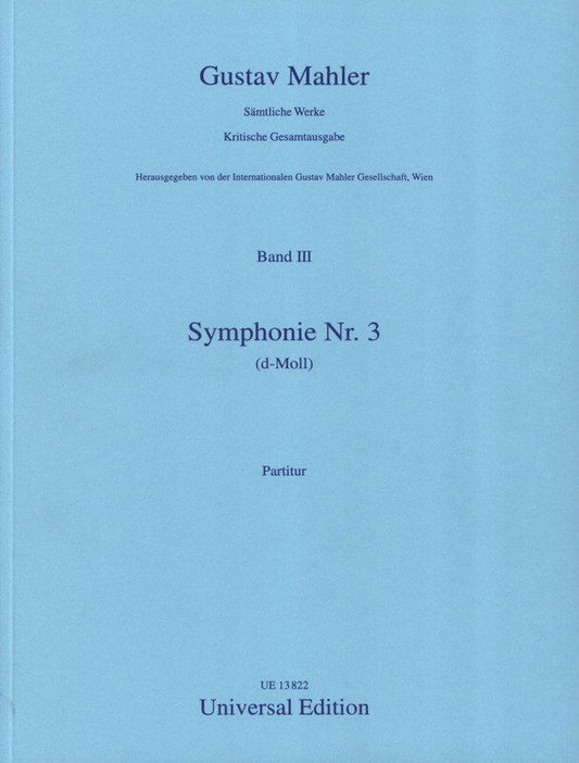 Mahler - Symphony No. 3 Full Score, Universal Edition, 1 Page