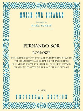 Fernando Romance Op. Posth for 2 Guitars - Guitar Duet Sheet Music