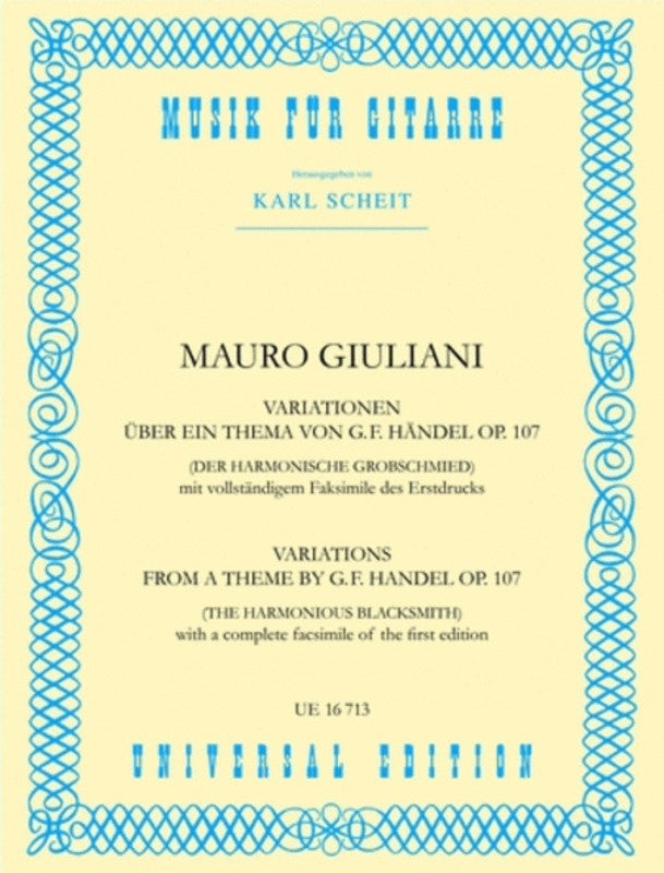 Variations On A Theme Of Handel Op 107