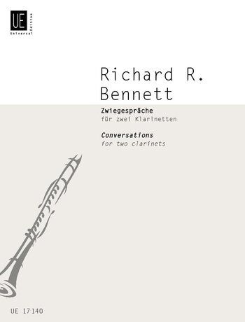 Bennett - Conversations for 2 Clarinets, Clarinet Duet, Universal Edition, 1 Page