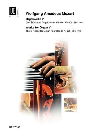 Mozart - Organ Works Vol 5 by Wolfgang Amadeus Mozart, Universal Edition, 1 Page