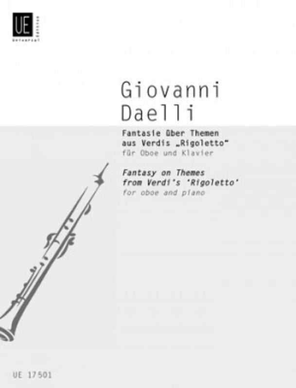 Daelli - Fantasy Themes From Rigolletto Oboe/Piano (Softcover Book)