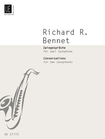 Bennett - Conversations for 2 Saxophones, Saxophone Duet, Universal Edition, 1 Page