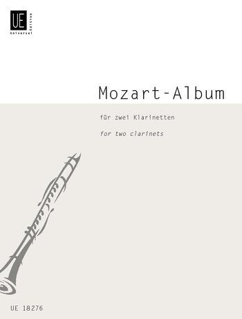 Mozart Album for Two Clarinets - 14 Selected Pieces, Arranged by Peter Kolman, Universal Edition