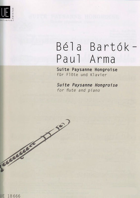 Bartok - Suite Paysanne Hongroise Flute/Piano (Softcover Book)