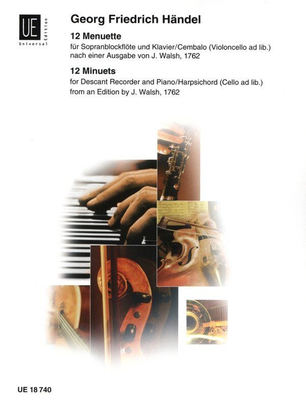 Handel - 12 Minuets for Descant Recorder and Piano