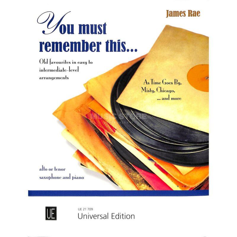 You Must Remember This Saxophone and Piano Sheet Music by James Rae