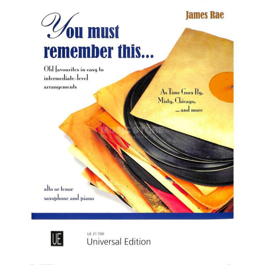 You Must Remember This Saxophone and Piano Sheet Music by James Rae