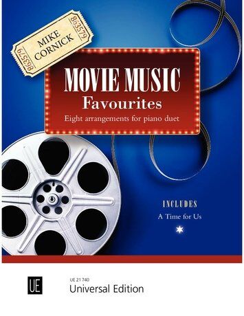 Movie Music Favourites: 8 Arrangements for Piano Duet BK/CD by Mike Cornick