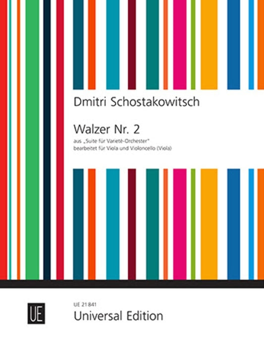 Shostakovich - Waltz No 2 For 2 Violas Or Viola/Cello Softcover Book (2 Violas)