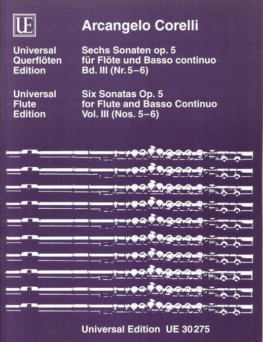 Corelli - 6 Sonatas Op. 5 Vol. 3 for Flute/Basso Continuo