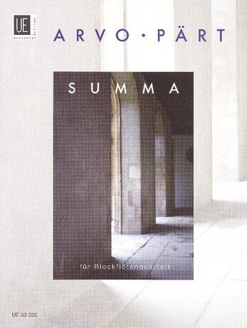 Summa for Recorder Quartet by Arvo Part