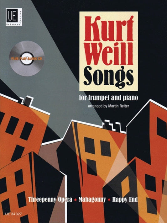Kurt Weill Songs Arr Reiter Trumpet Piano Book/CD