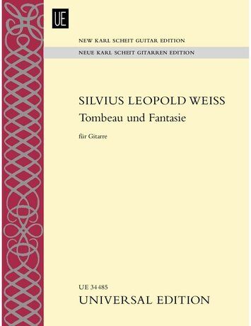 Weiss - Tombeau und Fantasie for Guitar, Universal Edition, 1 Page