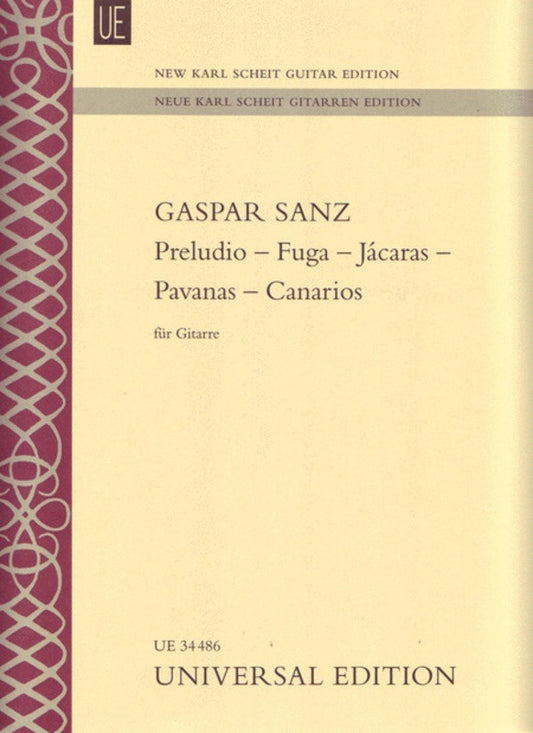Preludio Fuga Jacaras Pavanas Canarios Guitar