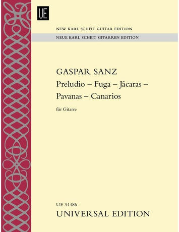 Preludio Fuga Pavanes Etc Gtr - Sanz - Universal Guitar Sheet Music