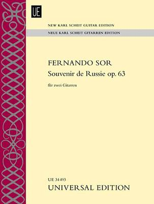 Souvenir of Russia Op 63 for 2 Guitars - Guitar Sheet Music