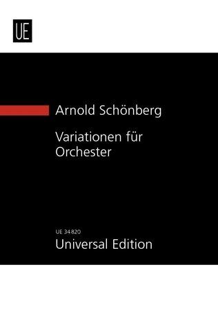 Schoenberg Variations Op. 31 for Orchestra Study Score