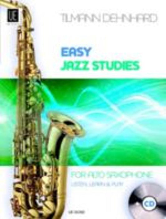 Easy Jazz Studies For Alto Saxophone Book/CD (Softcover Book/CD)