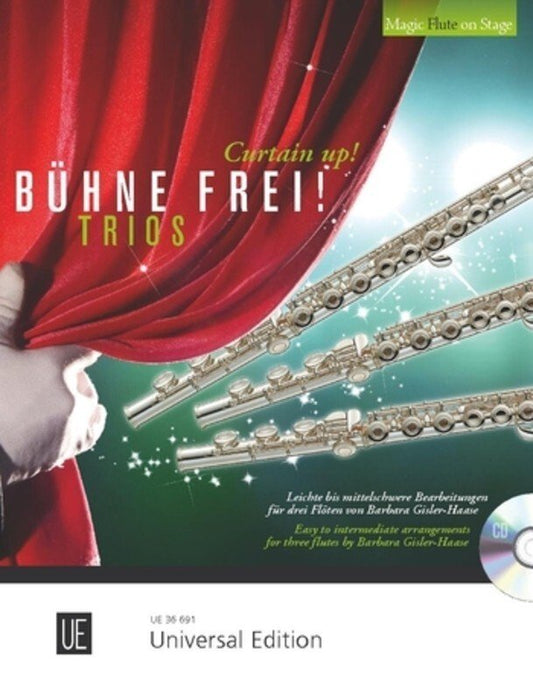 Curtain Up! Trios for Flute — arr. Barbara Gisler-Haase (Universal Edition)