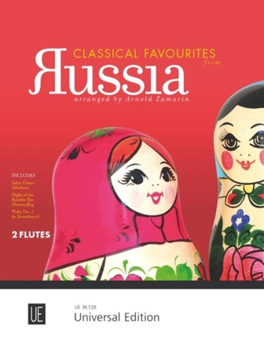 Classical Favourites from Russia — 2 Flutes — arr. Arnold Zamarin (Universal Edition)