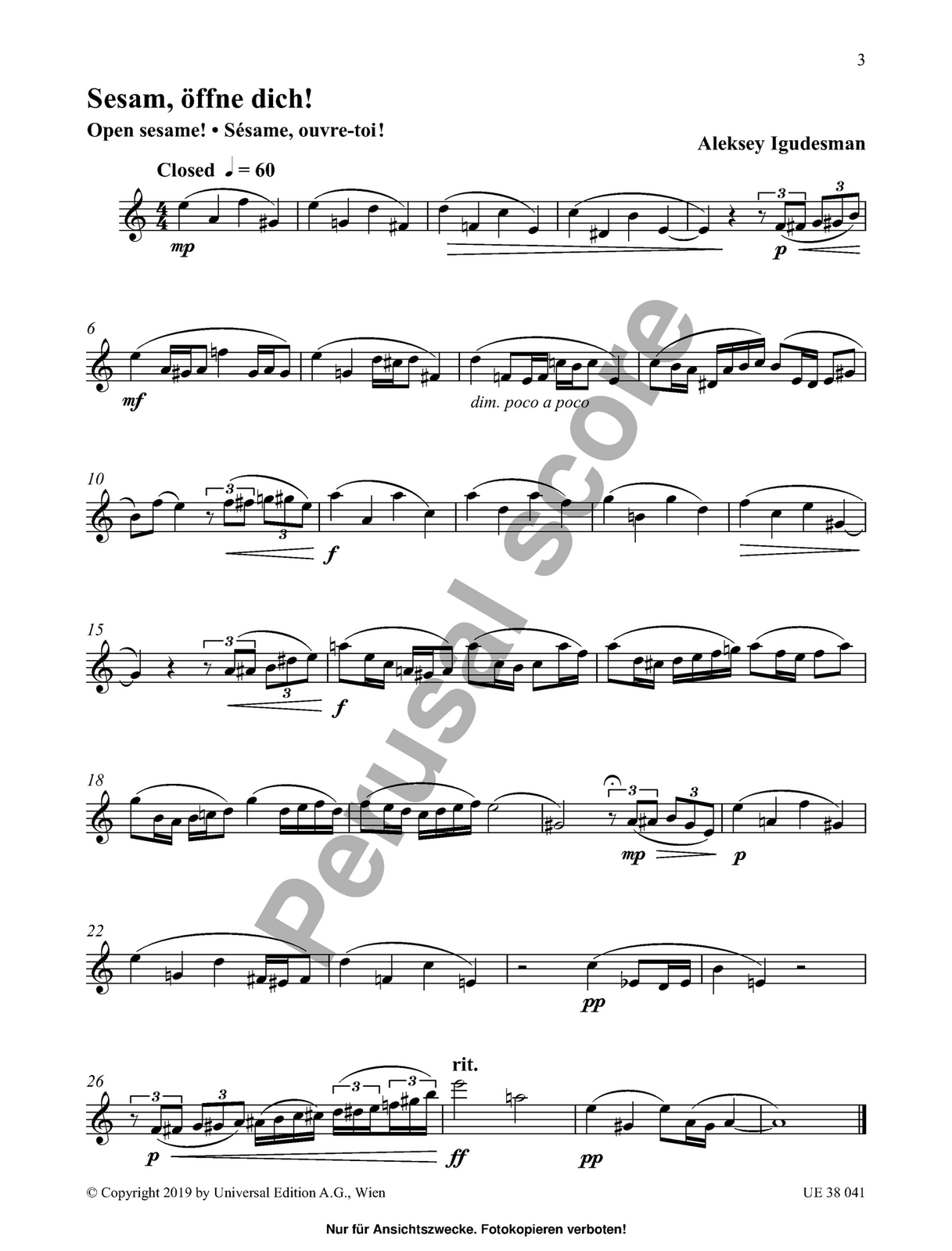 Magical Spells for Flute Sheet Music by Aleksey Igudesman — view 3