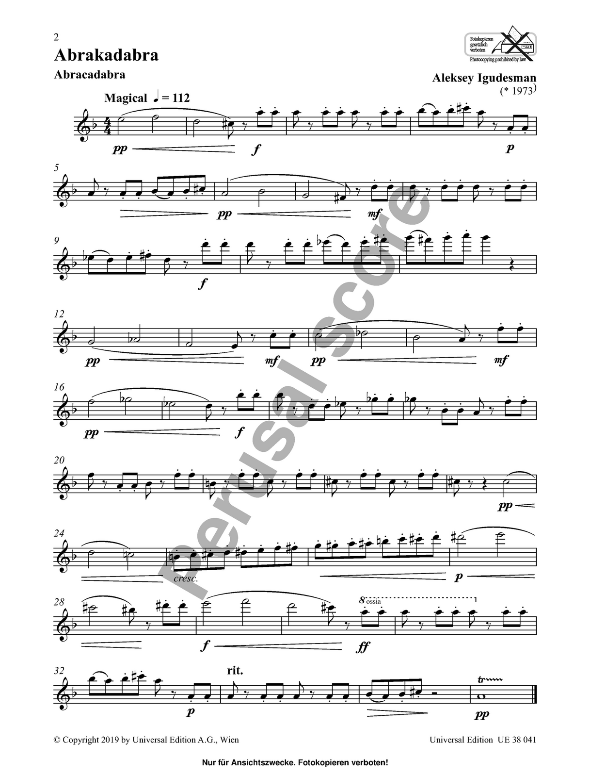 Magical Spells for Flute Sheet Music by Aleksey Igudesman — view 4
