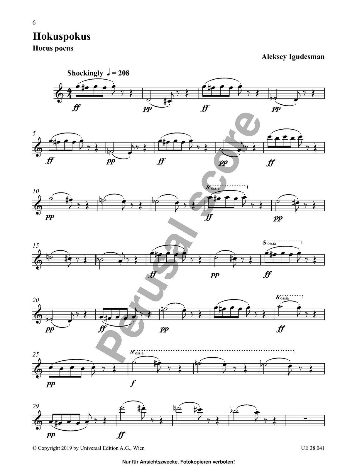 Magical Spells for Flute Sheet Music by Aleksey Igudesman — view 6