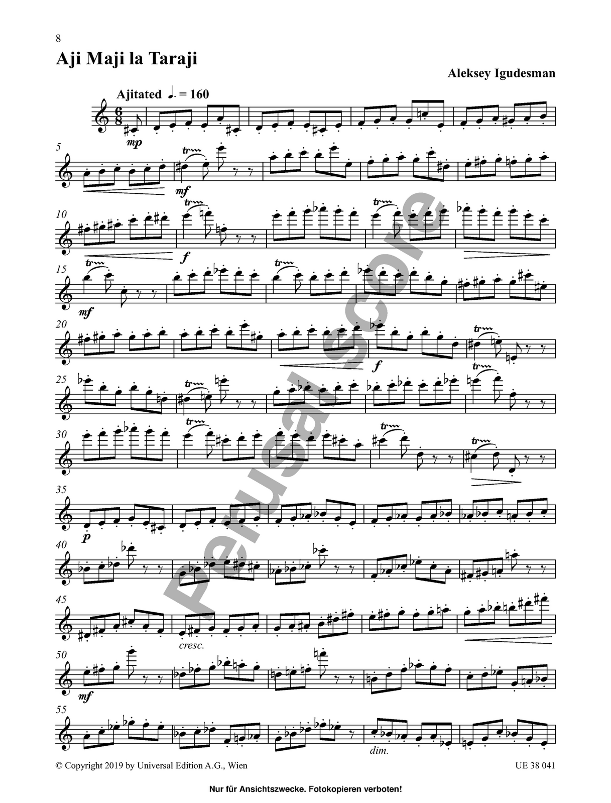 Magical Spells for Flute Sheet Music by Aleksey Igudesman — view 5
