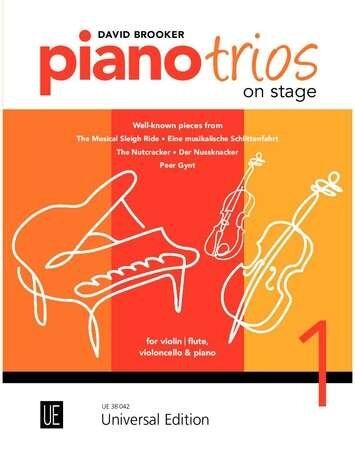 Piano Trios on Stage Vol. 1 by David Brooker, Universal Edition - Piano Trio for Cello, Piano, Violin, Easy to Intermediate Level
