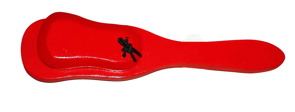 Mano Percussion 08 Inch Handle Castanets Single Wood Red - UE543