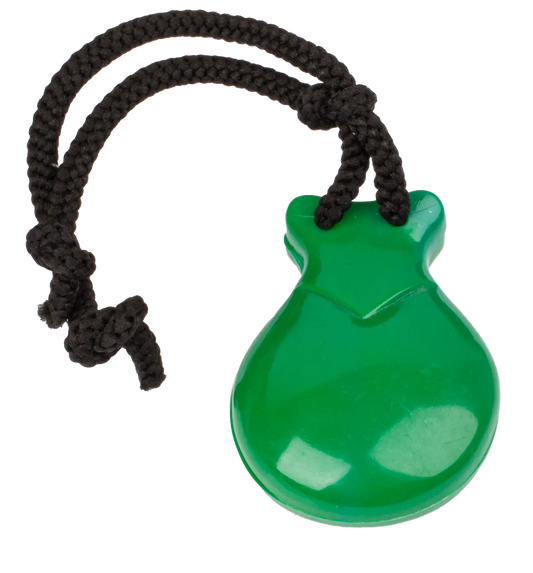 AMS Finger Castanets ABS Green with Pouch - Model UE57G