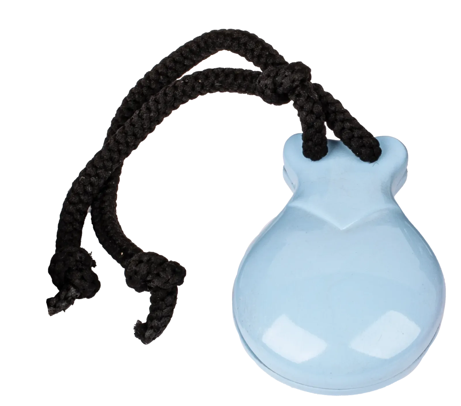 AMS Finger Castanets ABS Light Blue with Pouch