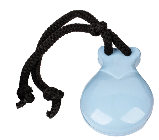 AMS Finger Castanets ABS Light Blue with Pouch