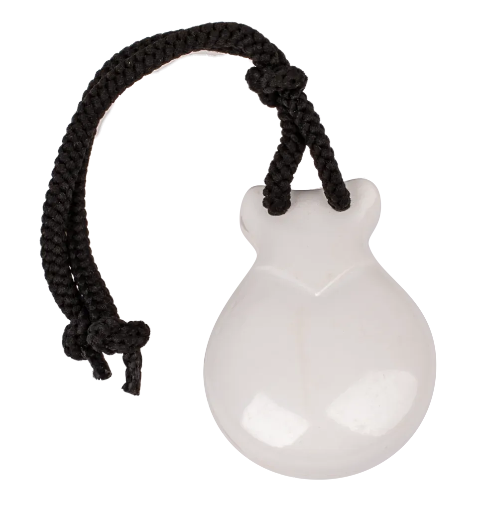 AMS Finger Castanets ABS White with Pouch - UE57W