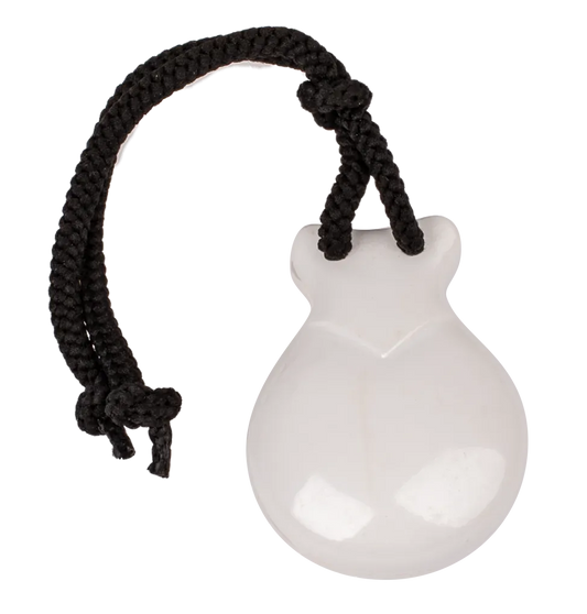 AMS Finger Castanets ABS White with Pouch - UE57W