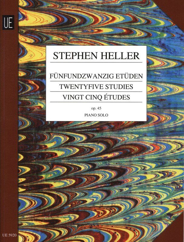 Heller 25 Melodic Studies Op. 45 for Piano - Composed by Stephen Heller, Universal Edition, 1 Page