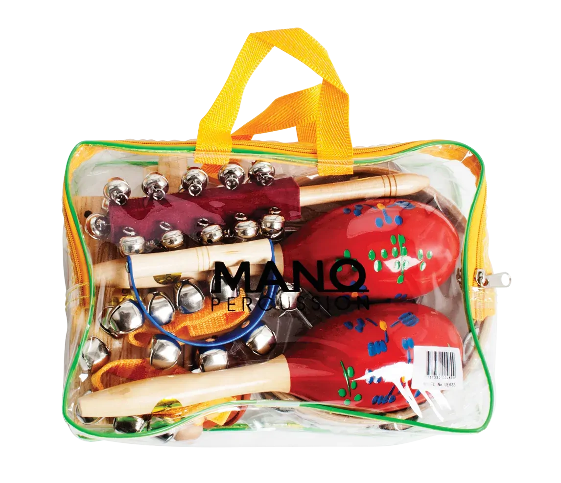 Mano Percussion UE633 9 Piece Percussion Set with Carry Bag