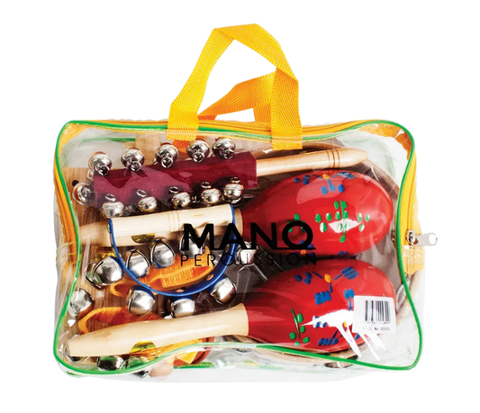 Mano Percussion UE633 9 Piece Percussion Set with Carry Bag