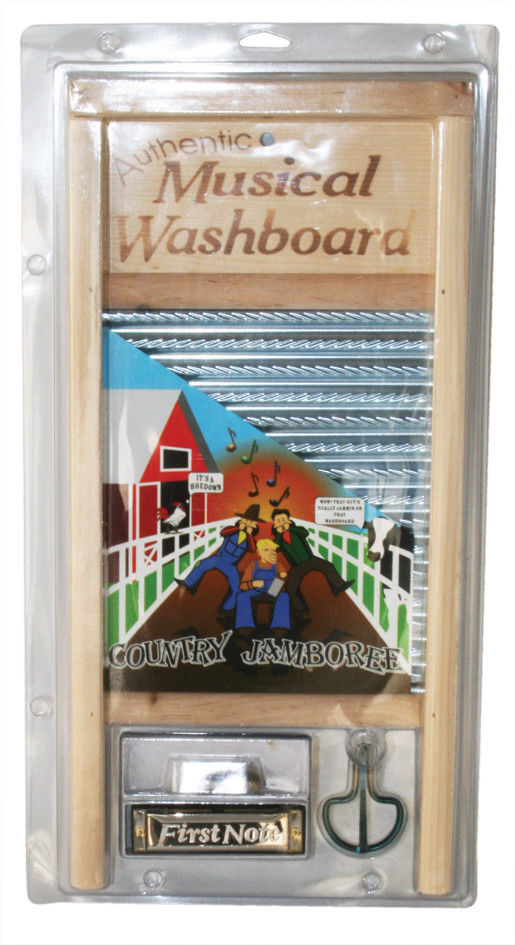 TROPHY - Jamboree Kit Includes Washboard, Thimbles, Jaw Harp & Harmonica