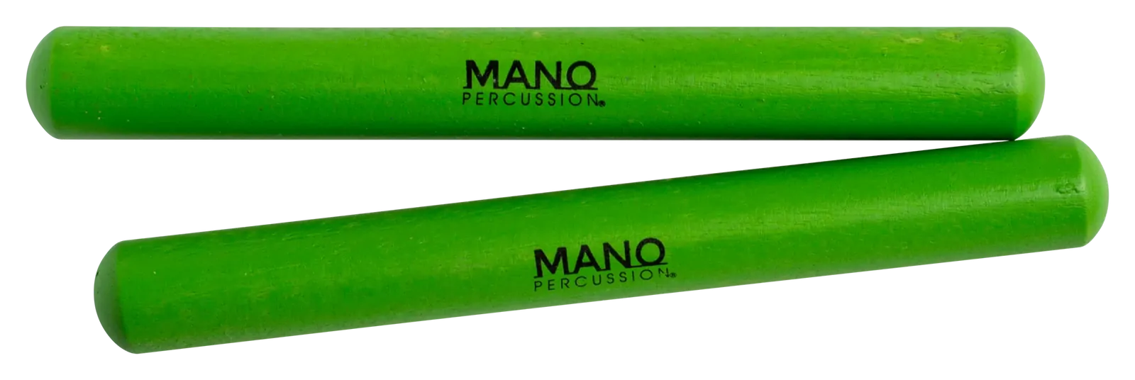 Mano Percussion 6 Inch Coloured Claves - Green Hardwood Percussion Instrument