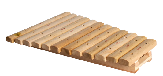 Mano Percussion 12-Note Xylophone with Wooden Frame and Beaters