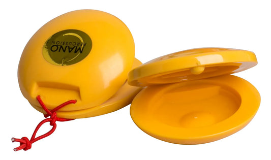 Mano Percussion Finger Castanets in Yellow - Hand Percussion Instrument